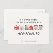 Be a Homeowner 実在Estateマーケティングはがき ポストカード (正面/裏面)