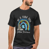 Be A Kind Sole Autism Awareness Rainbow Puzzle Pie Tシャツ (正面)