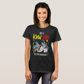 Be A Kind Sole Autism Awareness Rainbow Trendy Puz Tシャツ (正面フル)