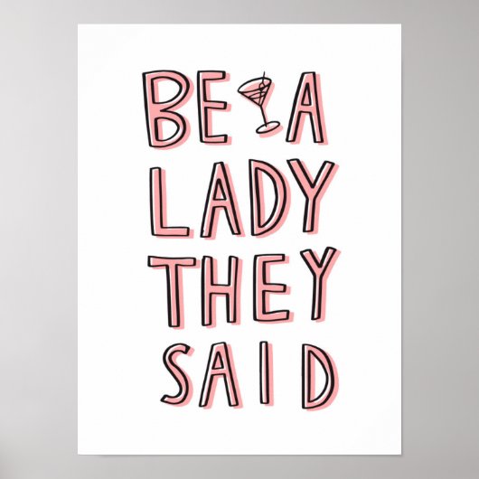 Be A Lady They Said ポスター (正面)