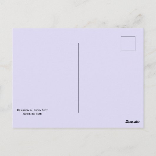 「Be a Lamp」瑠美引用文はがき ポストカード (裏面)