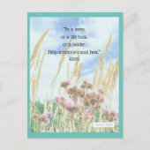 「Be a Lamp」瑠美引用文はがき ポストカード (正面)