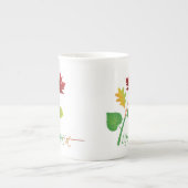 Be a Life Artistやる気を起こさせる引用文、離れ ボーンチャイナマグカップ (正面)