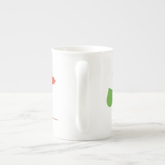 Be a Life Artist感動的引用文、葉 ボーンチャイナマグカップ (裏面)