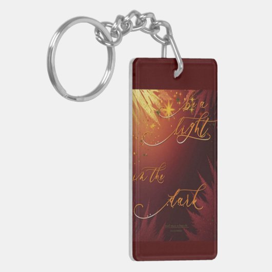 Be A Light Bordeaux Mel Mae Schmidt Stationery キーホルダー (正面左)