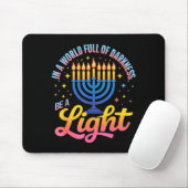 Be A Light Happy Hanukkah Menorah Jewish Gift  マウスパッド (マウス)