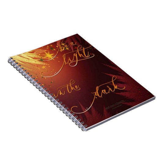 Be a Light Mel Mae Schmidt Stationery ノートブック (右側)