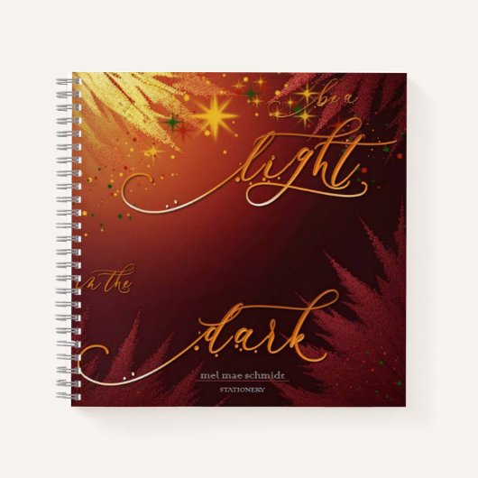 Be A Light Mel Mae Schmidt Stationery ノートブック (正面)