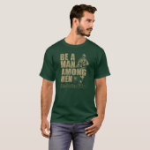 Be a Man Among Men Rhodesian Army Recruitment vint Tシャツ (正面フル)