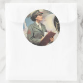 「Be A Marine」募集ポスター画像 ラウンドシール (バッグ)