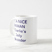 Be a Nice Human マグカップ - 人気のポジティブな名言 (正面左)