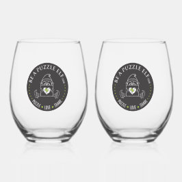 Be A Puzzle Elf — Water Bottle /Tumbler ステムなしワイングラス