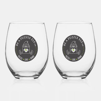 Be A Puzzle Elf — Water Bottle /Tumbler ステムなしワイングラス