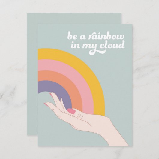 Be a Rainbow in my Cloud シーズンカード (正面/裏面)