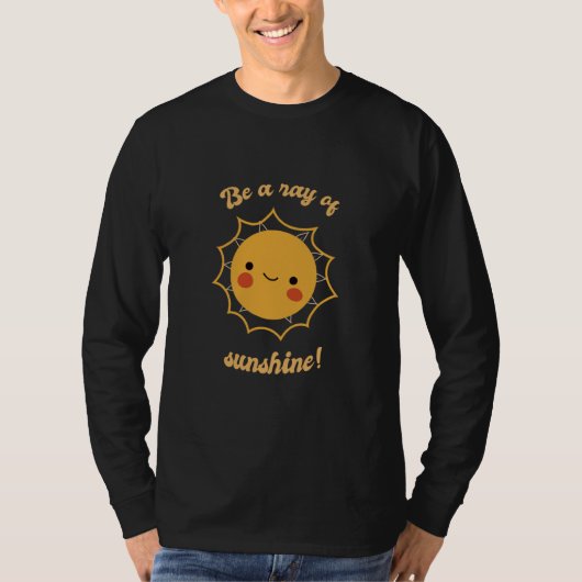 Be A Ray Of Sunshine Retro Cute Sun Designs Presen Tシャツ (正面)