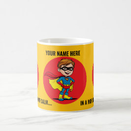 BE A SUPERHERO OF CALM IN A WORLD FULL OF STRESS. コーヒーマグカップ
