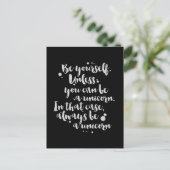 Be a Unicorn – カー感動的ド ポストカード (スタンド正面)