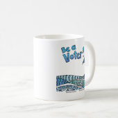 Be a Voter Mug コーヒーマグカップ (正面右)
