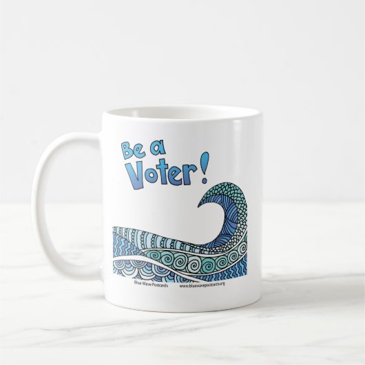 Be a Voter Mug コーヒーマグカップ (左)