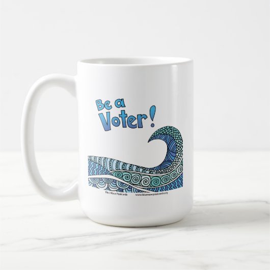 Be a Voter Mug コーヒーマグカップ (左)