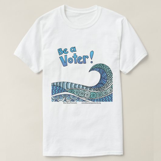 Be a Voter t-sjort Tシャツ (デザイン正面)