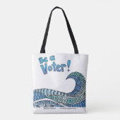 Be a Voter Tote トートバッグ (裏面)