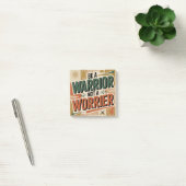 Be A Warrior, Not A Worrier ポストイット (オフィス)