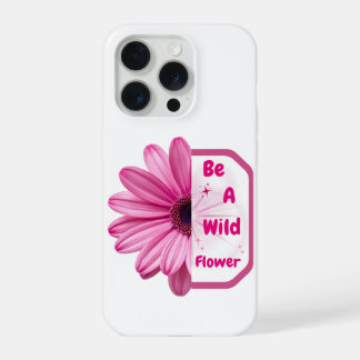 Be A Wildflower Pink Floral Aesthetic Phone Case iPhone 15 Proケース
