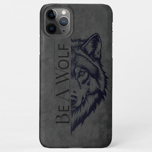 Be a wolf iPhoneケース (裏面)