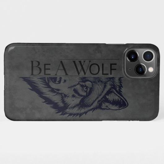 Be a wolf iPhoneケース (裏面横)