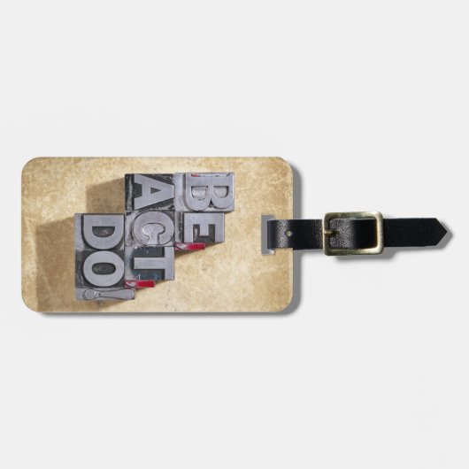 Be、Act、Do ラゲッジタグ (正面横)