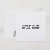 BE ALL THERE 5.25 x 5.25 カード (正面/裏面)