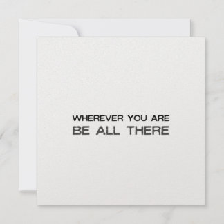 BE ALL THERE 5.25 x 5.25 カード