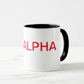 "BE ALPHA"毎日のアルファマグの用量 マグカップ (正面右)