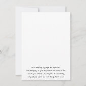 Be Anxious for Nothing カード (裏面)