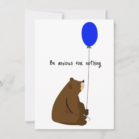 Be Anxious for Nothing カード (正面)