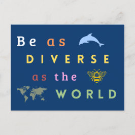 Be as diverse as the world ポストカード