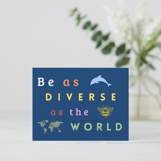 Be as diverse as the world ポストカード (スタンド正面)
