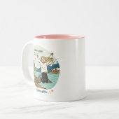 Be Awesome Today – Inspirational - Custom Name  ツートーンマグカップ (正面左)