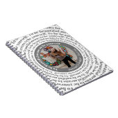 Be beautiful Be Youフォトカスタム祈りの言葉ジャーナル ノートブック (右側)