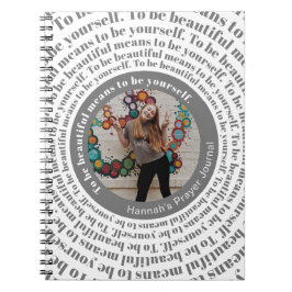 Be beautiful Be Youフォトカスタム祈りの言葉ジャーナル ノートブック