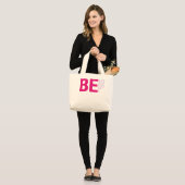 Be Beautiful  Tote Bag ラージトートバッグ (正面(モデル))