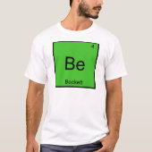 Be - Beckett化学素おもしろい子シンボルティー Tシャツ (正面)