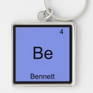 Be - Bennett Chemistyおもしろい要素シンボル名T キーホルダー