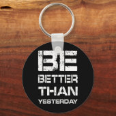 Be Better Workout Gym Motivation Weightlifting Bod キーホルダー (正面)