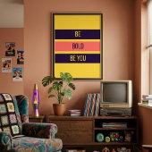 Be Bold — 90s Maximalist Poster | Retro Bdrm ポスター