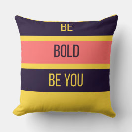 Be Bold — 90s Maximalist Throw Pillow | Retro Bdrm クッション