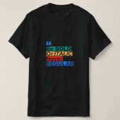 Be Bold or Italic Never Regular - Inspirational Tシャツ (デザイン正面)