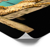 Be Braveヴィンテージスクールガール&チーターカンピー ポスター (角)