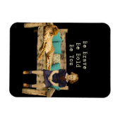 Be Braveヴィンテージスクールガール&チーターカンピー マグネット (横)